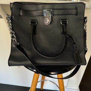 Michael Kors Large Black Microstud Bag